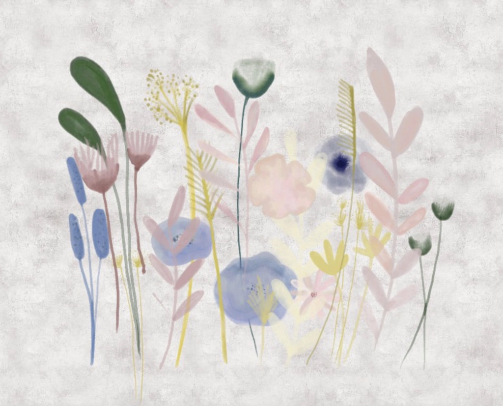 Flores acuarela color