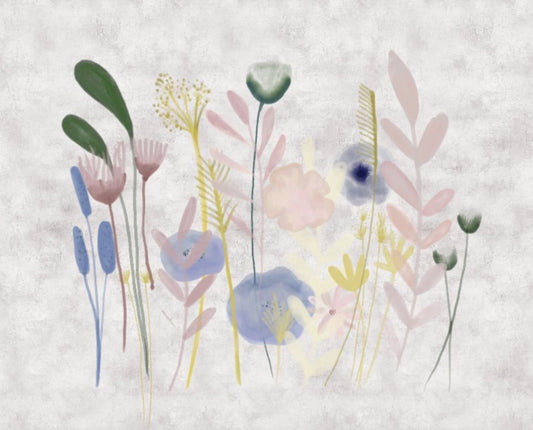 Flores acuarela color