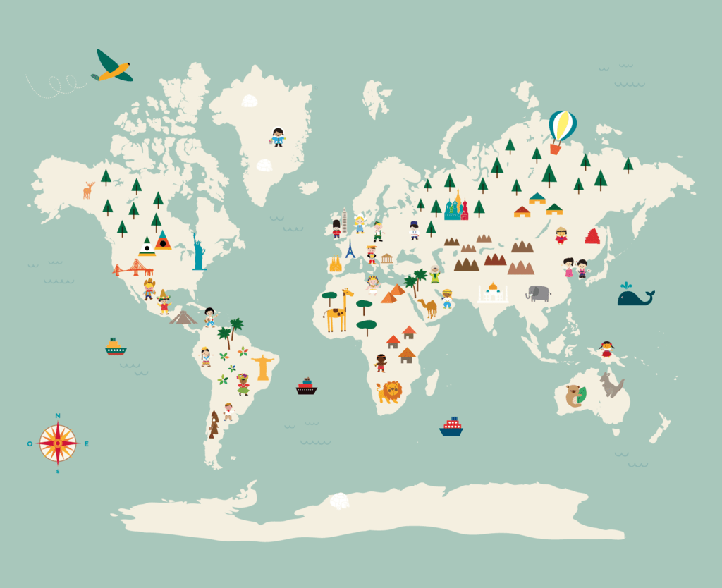 Mapamundi personajes